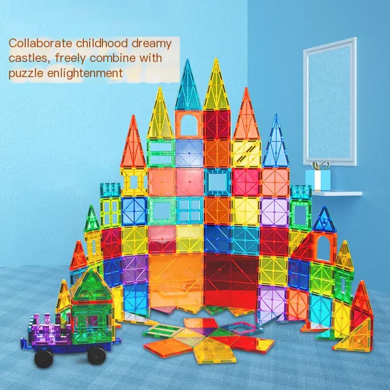 Magnetic Color Window Tiles Set for Kids' Toys