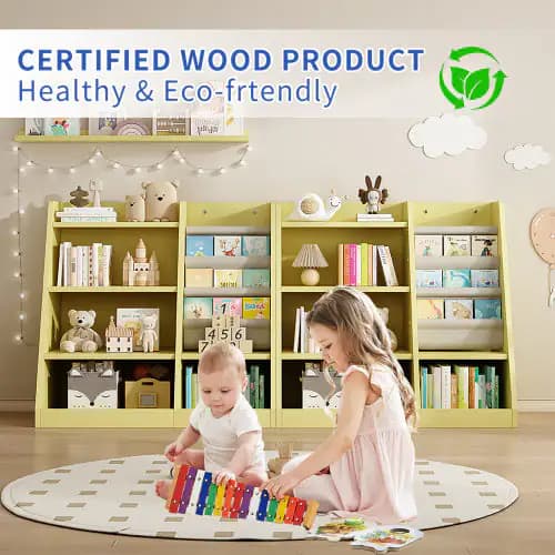 Wooden Toy Storage Organizer Cabinet