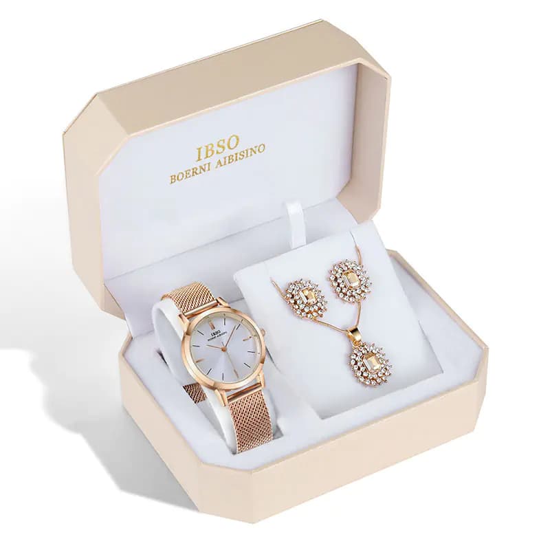 36SERYBLRS IBSO New Watch Jewelry Set