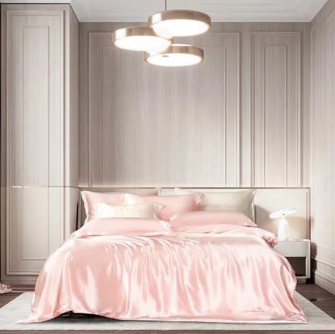Double-Sided Silk Four-Piece Bedding Set