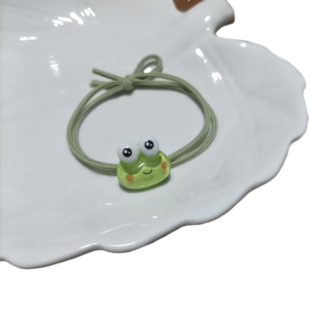 Cartoon Frog Hair Tie - Simple Hair Accessories