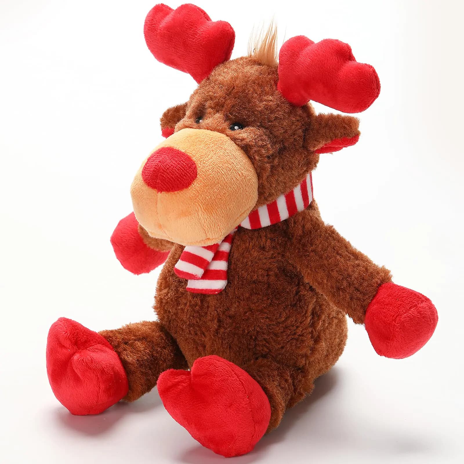 Christmas Reindeer Squeaky Plush Dog Toys