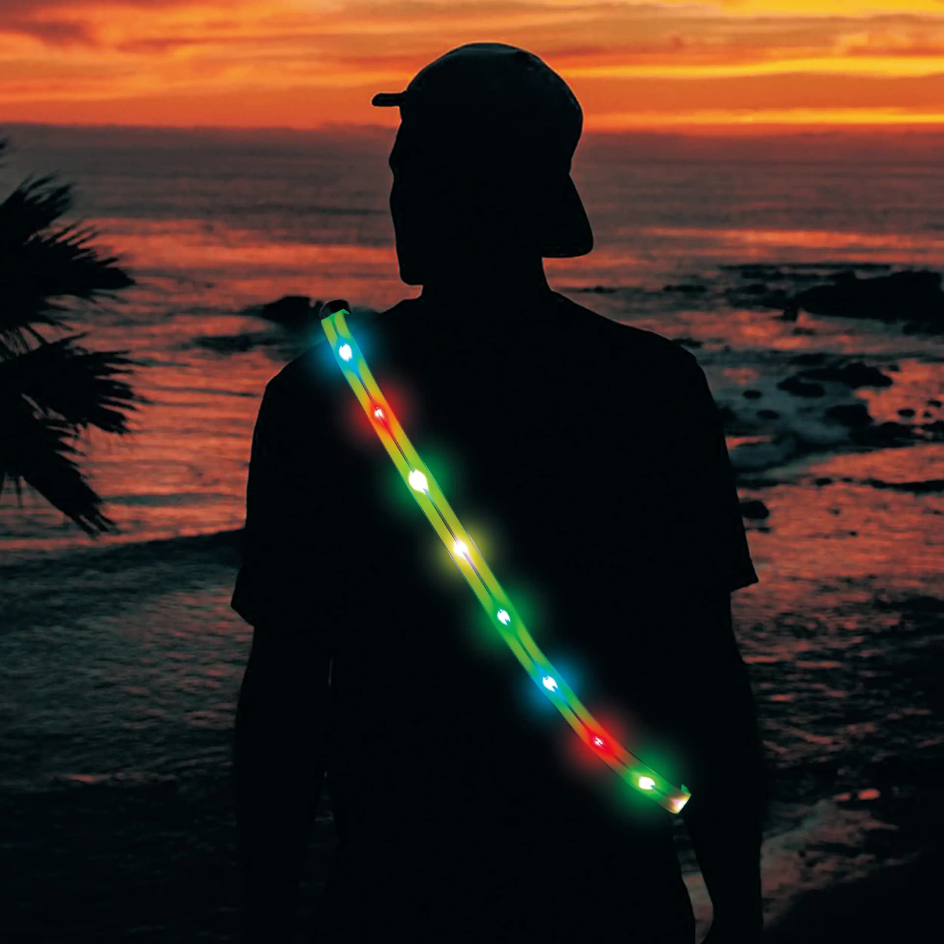 LED Running Vest with Reflective Lights