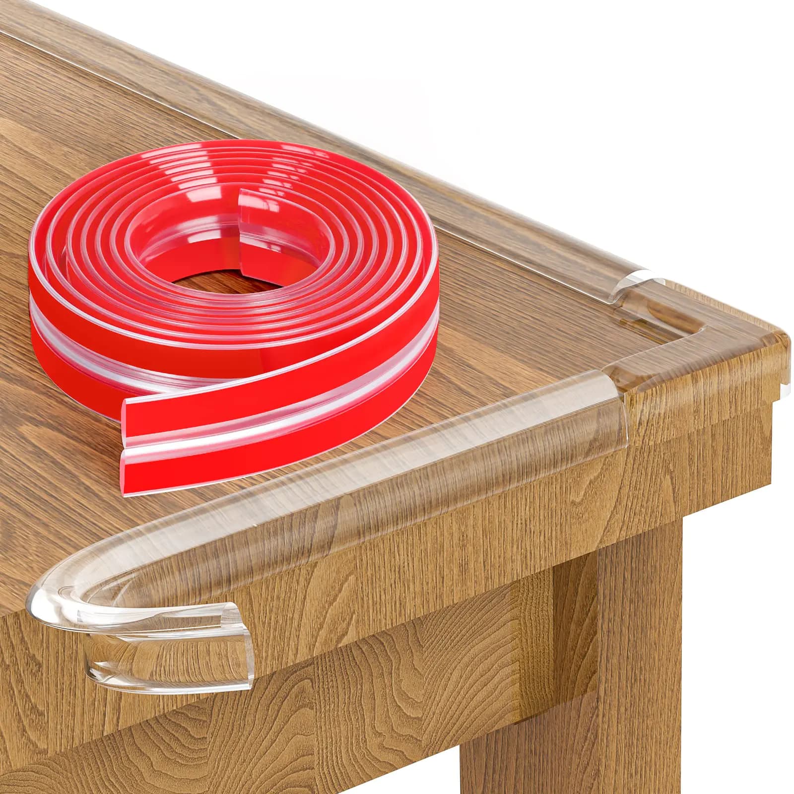 Baby Safety Silicone Bumper Strip with Corner Protectors