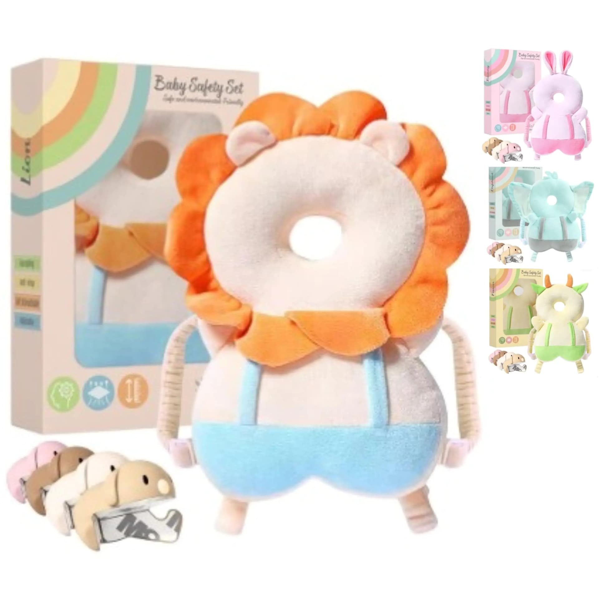 Baby Head Protector Backpack with Corner Guards