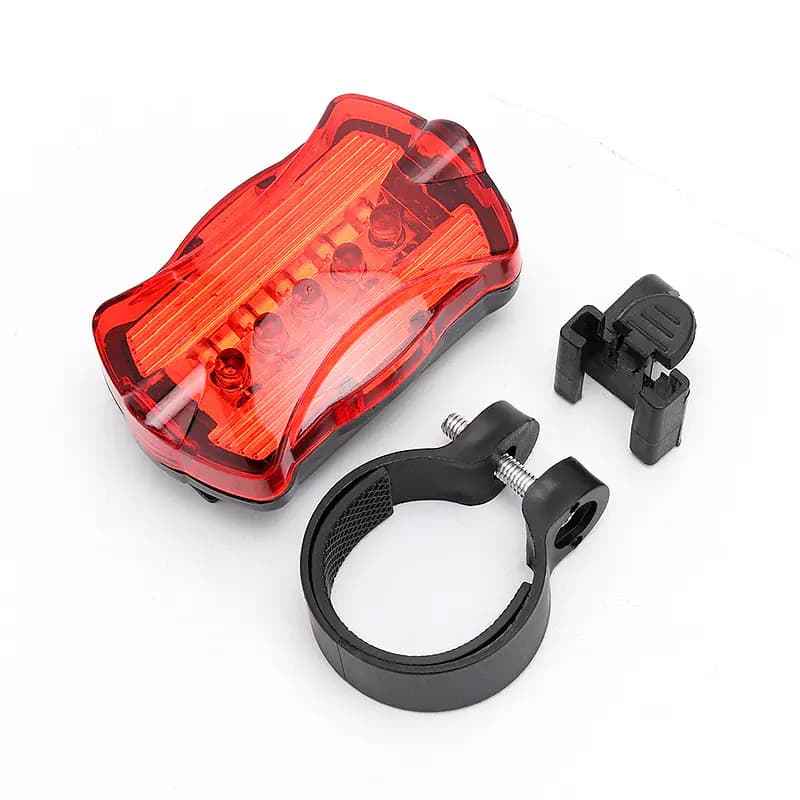 Bicycle Front and Rear Light Set with 5 LED Lights
