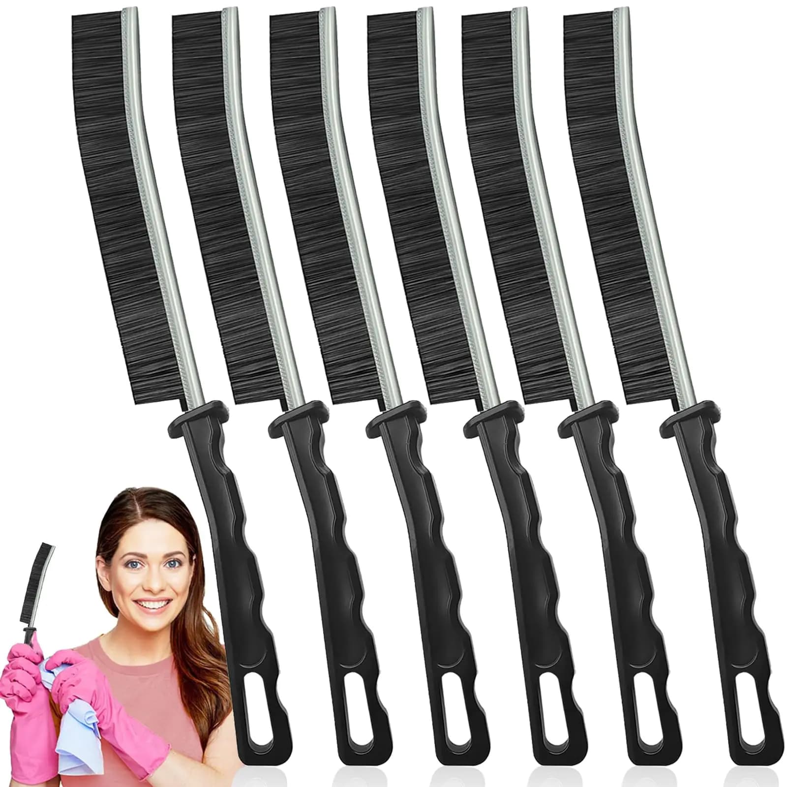 Multifunctional Crevice Cleaning Brush Tool