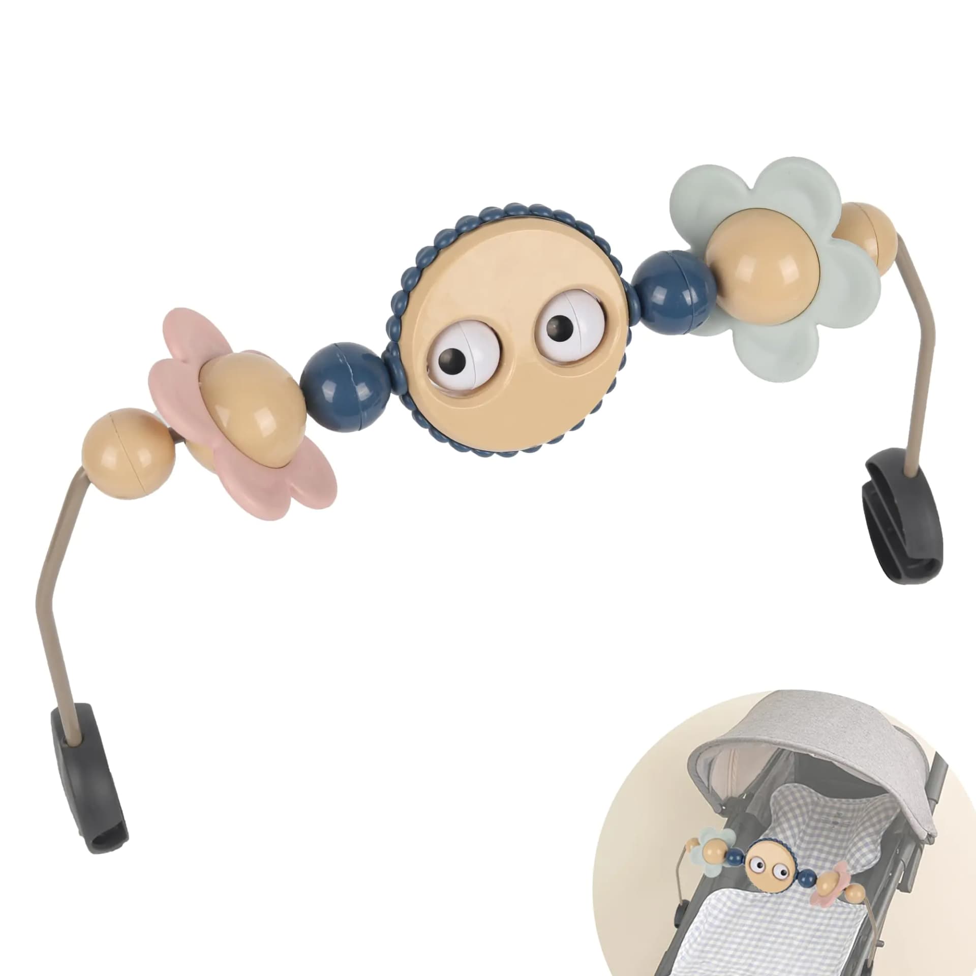 Baby Bouncer Toy Bar with Googly Eyes