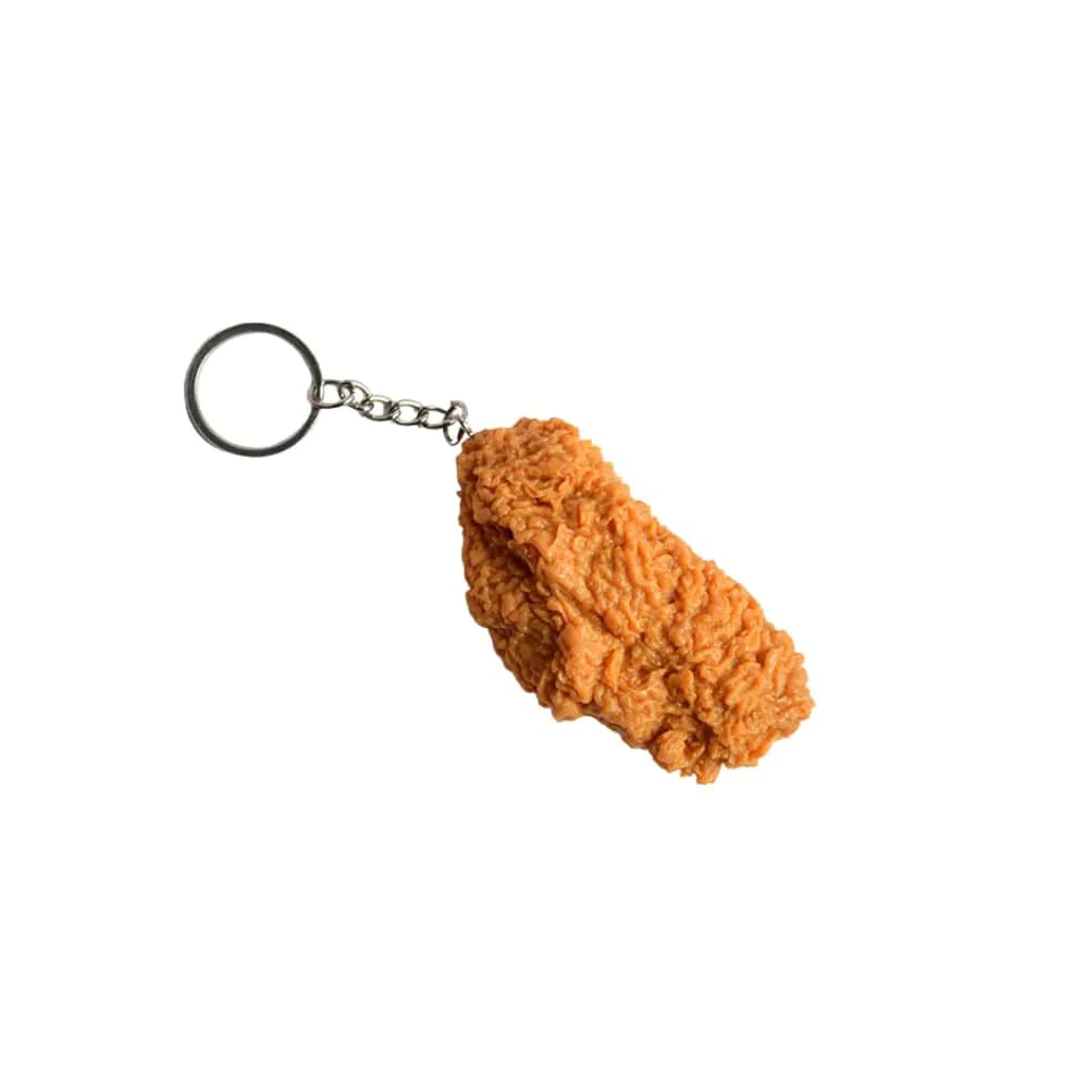 Fried Chicken Leg Keychain Charm Set