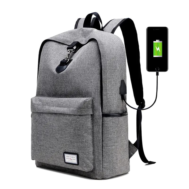 USB Backpack with College Style (Backpack)