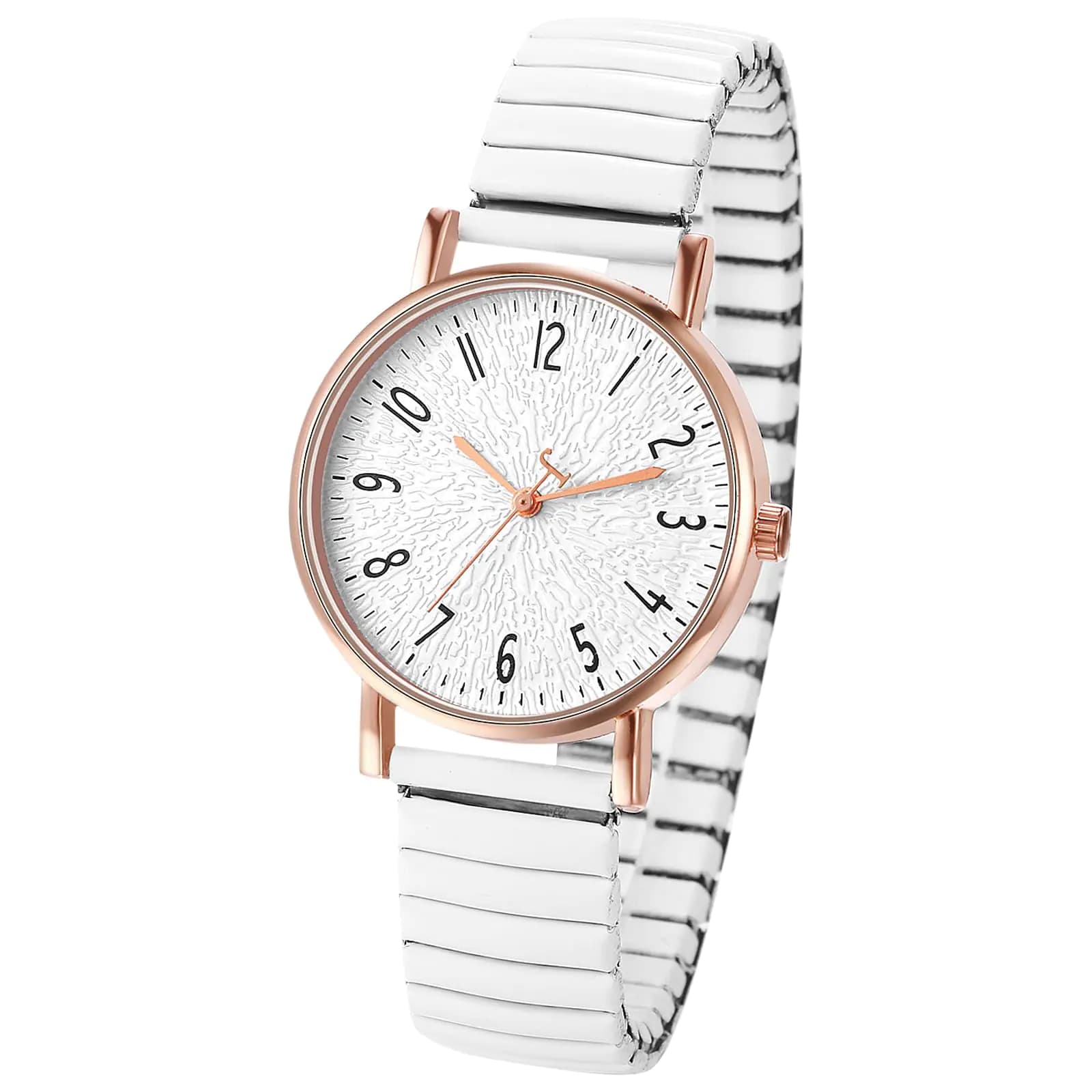 Women's Large Face Arabic Numeral Quartz Watch