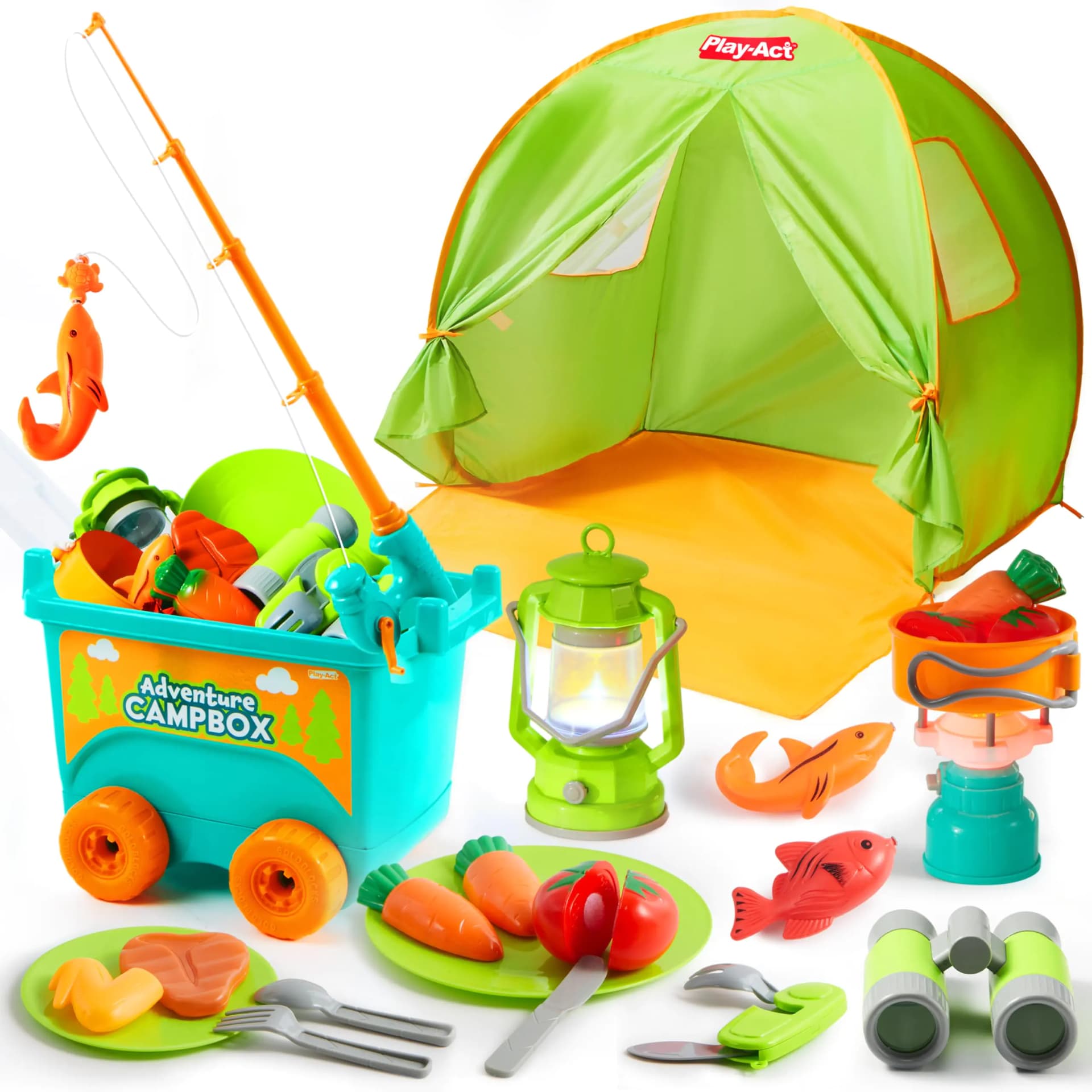 Kids Camping Set with Tent and Wagon