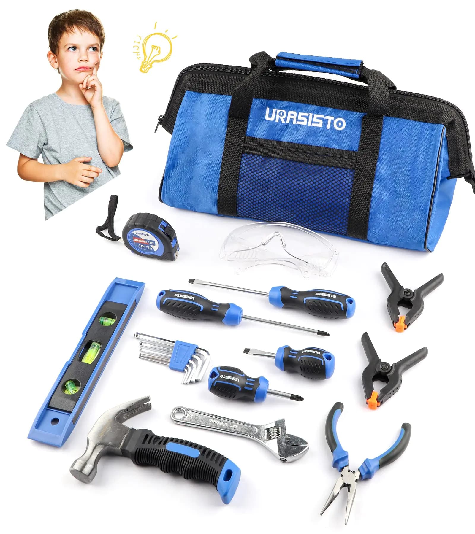 Kids Tool Set 18-Piece Storage Bag