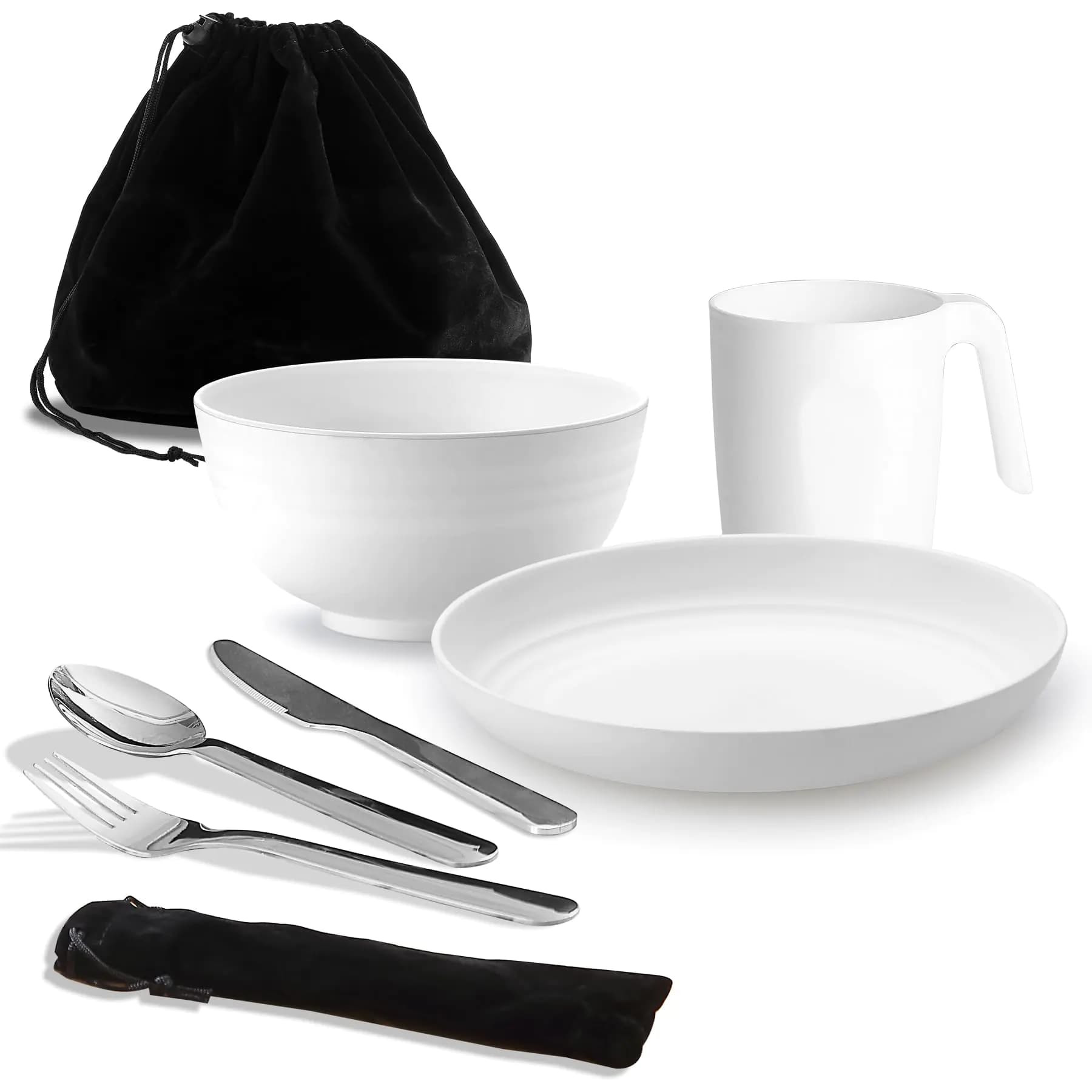 Camping Mess Kit with Cutlery and Dinnerware