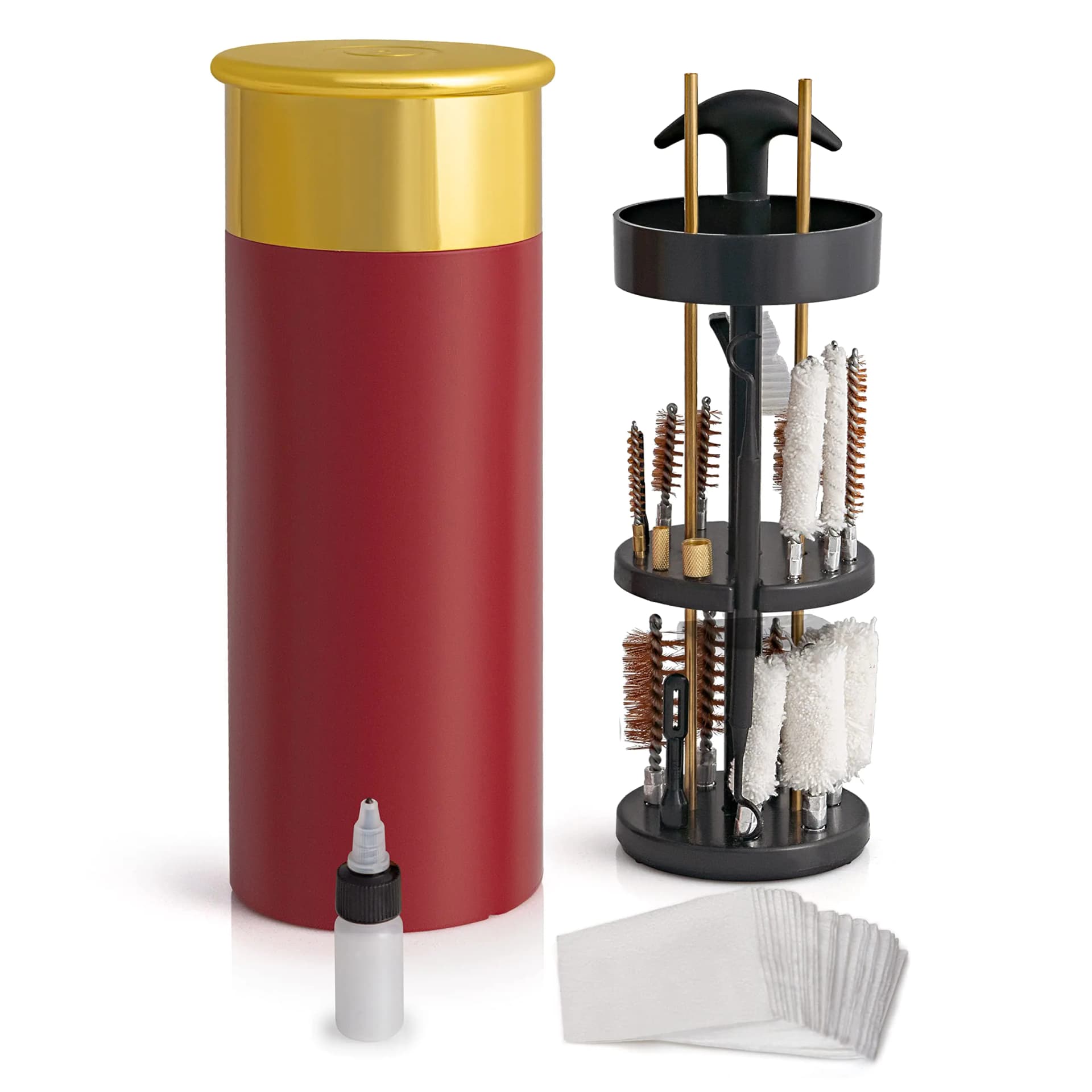 Gun Cleaning Kit with Shell-Shaped Storage Case