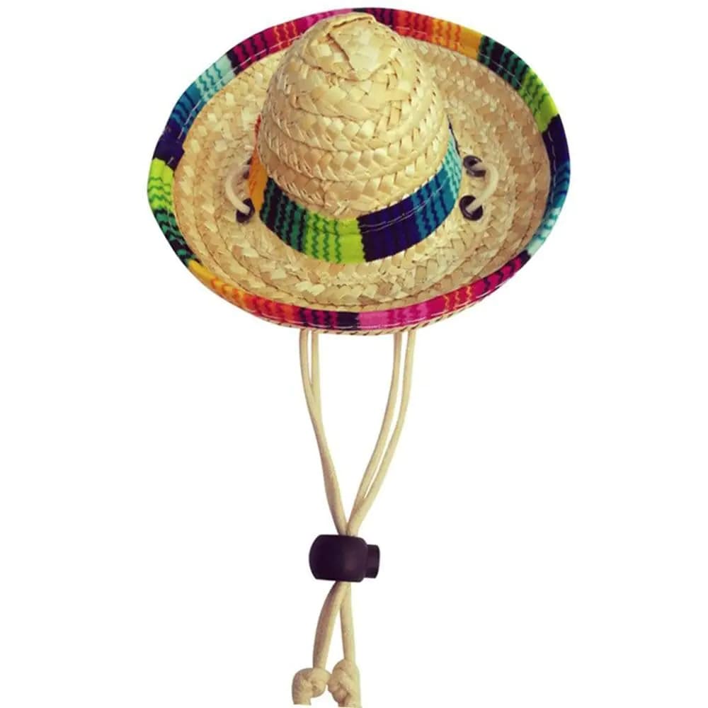 Mini Pet Sunflower Straw Sun Hat