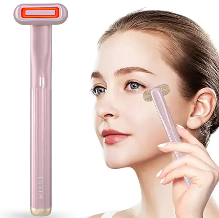 360° Rotary Eye & Face LED Massage Skincare Wand