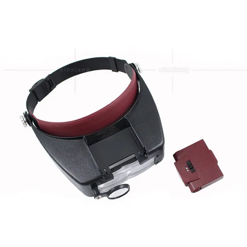 Helmet Magnifier with 2 LED Lights for Repairs