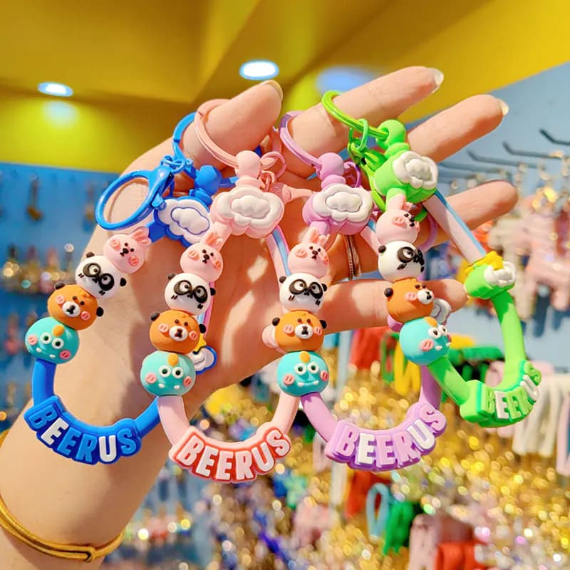Colorful Pearl Keychain and Phone Strap Accessories