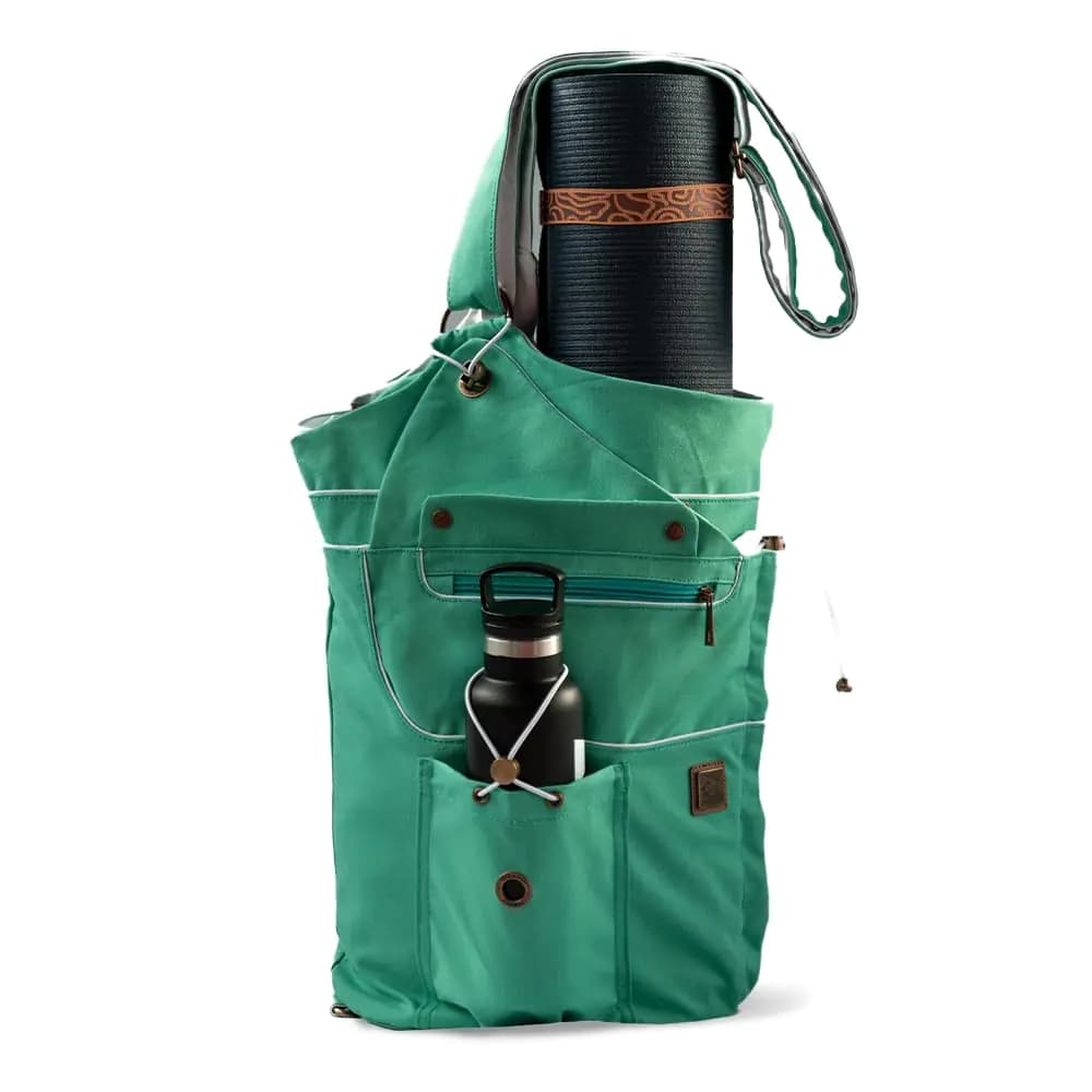 Emerald Canvas Yoga Mat Bag Large