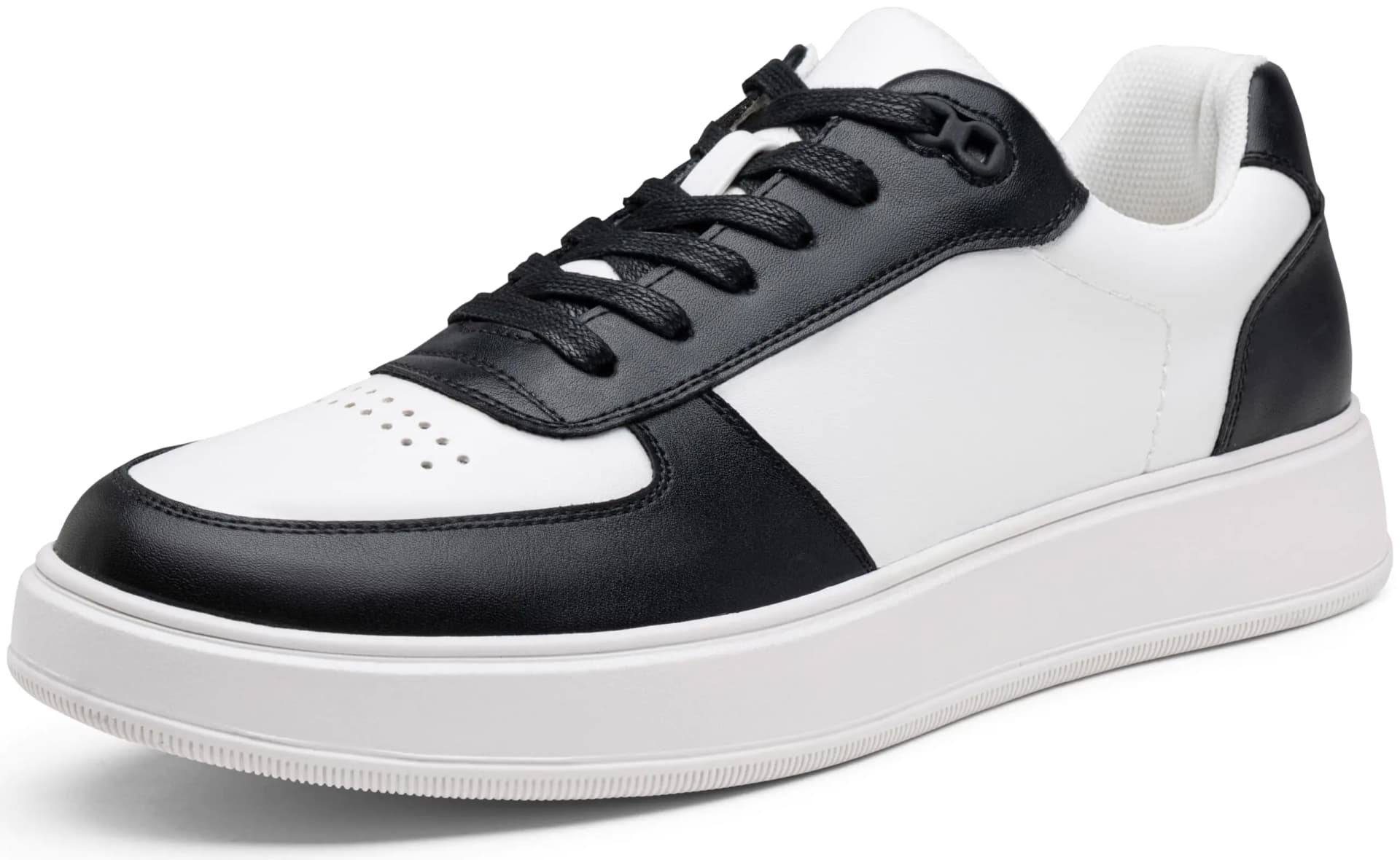 Men's Fashion Dress Sneakers Black White