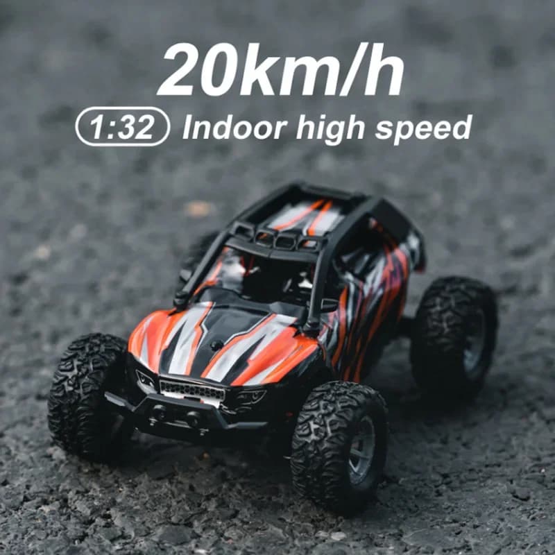 1/32 Scale High-Speed Remote Control Car with LED Lights