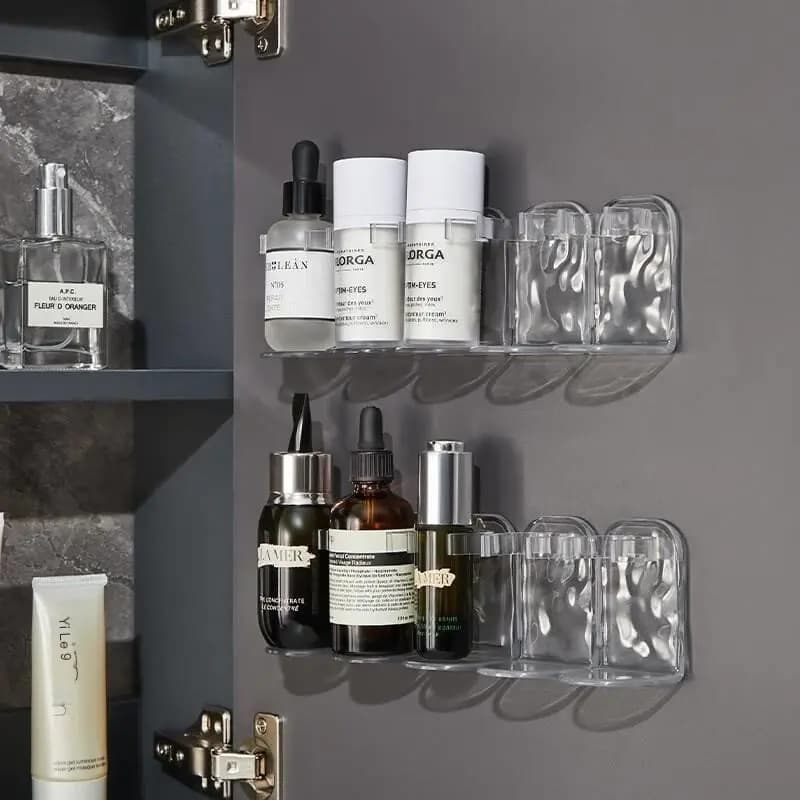 Glacier Pattern Bathroom Organizer for Skincare and Toothbrush