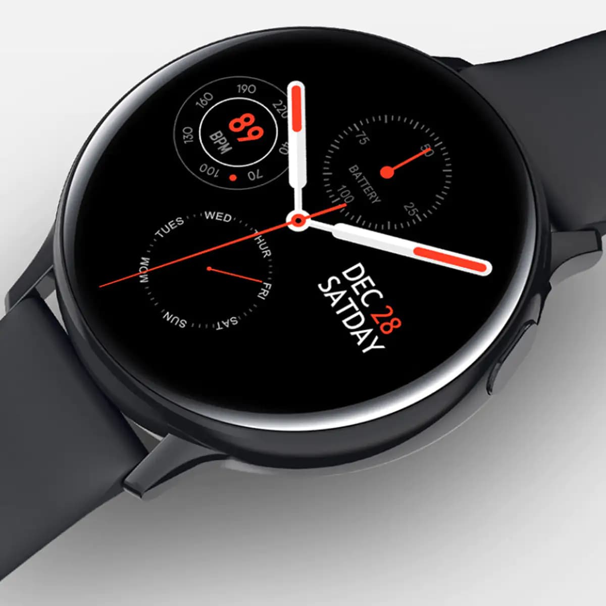 Smart Watch Round Face Health Monitoring and Activity Tracker