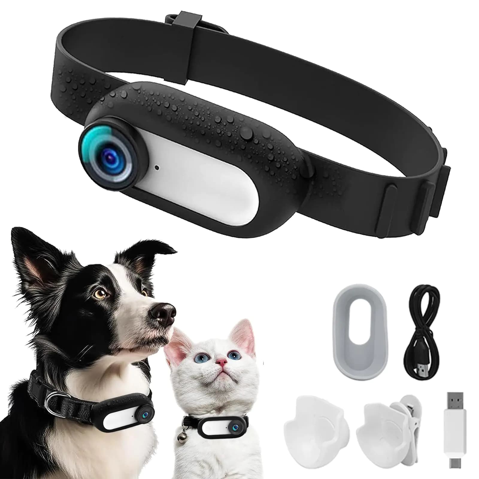 Pet Camera Collar HD 1080P Video Recording