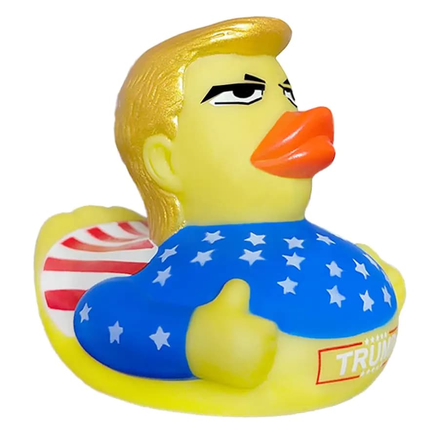 Trump Flag Rubber Duck Bath Toy