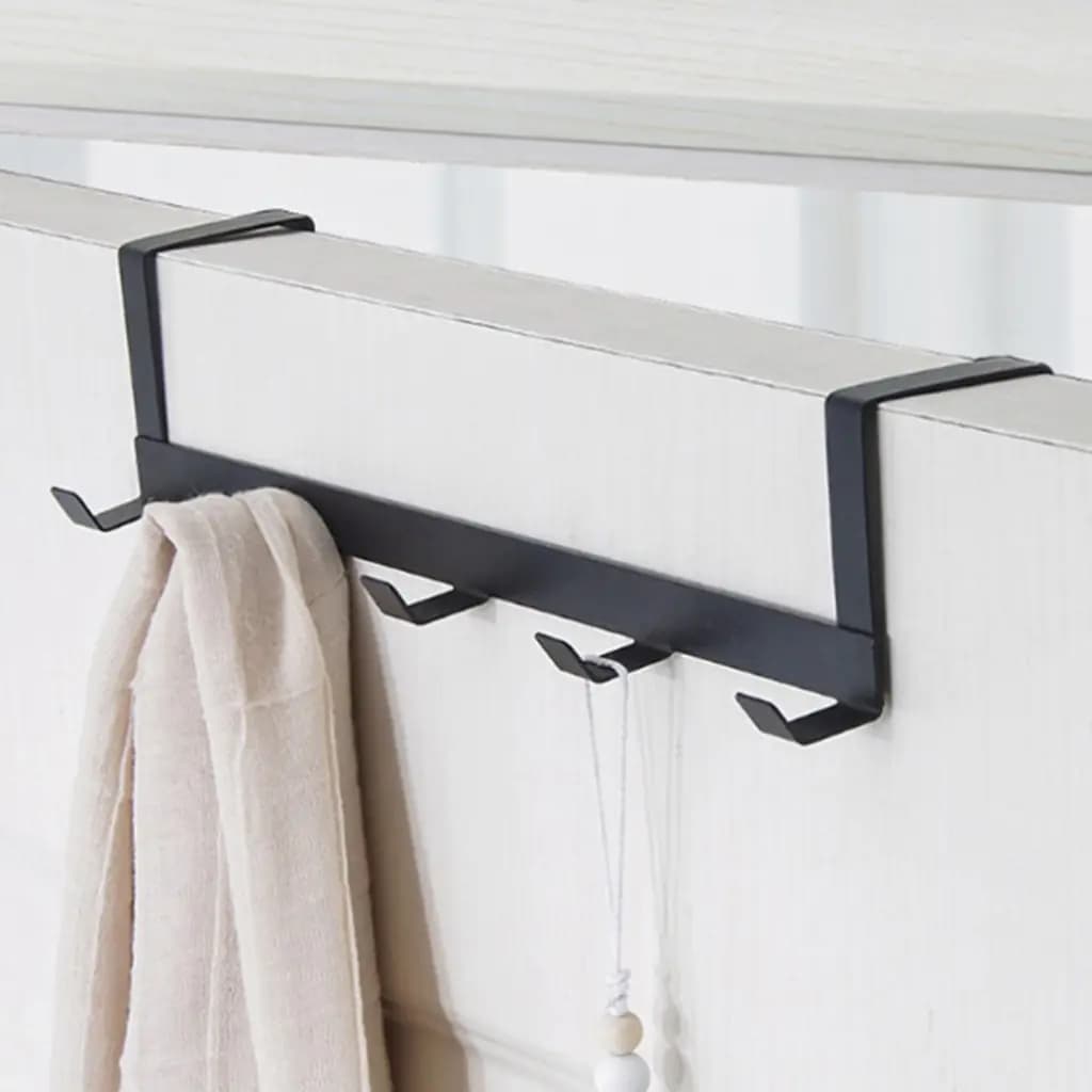 5 Hooks Bathroom Organizer Rack for Home and Kitchen