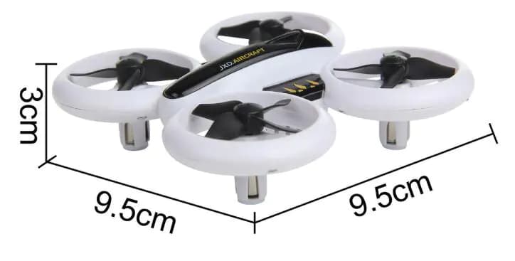 Quadcopter with Colorful LED Lights and Disc Design