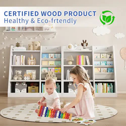 Wooden Toy Storage Organizer Cabinet