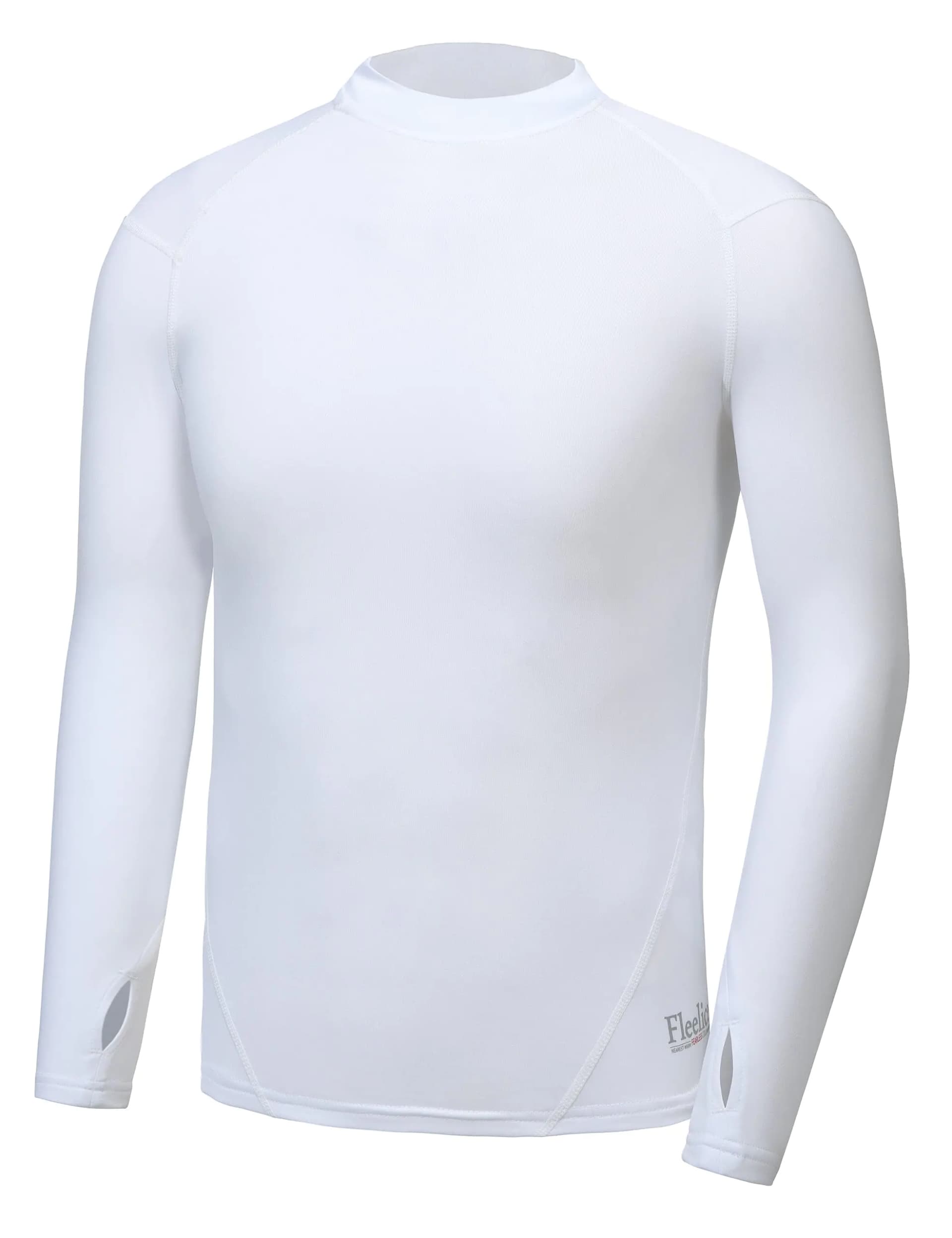 Youth Compression Thermal Long Sleeve Shirt White XS