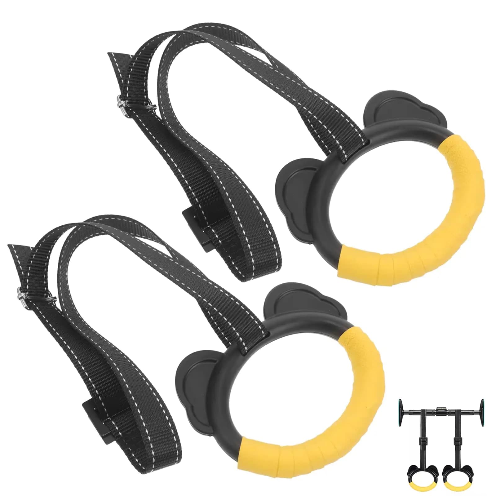 Adjustable Gymnastics Rings with Straps