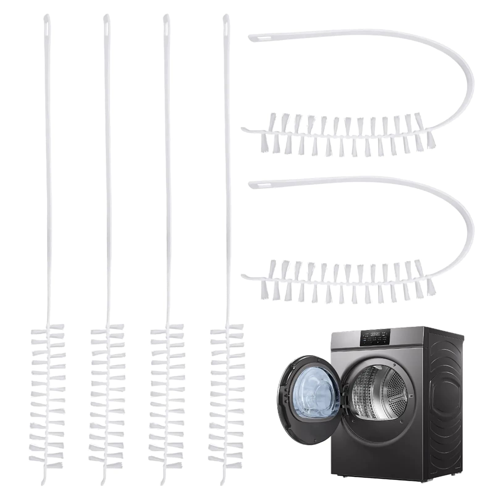 Rolling Washing Machine Cleaning Brush Set