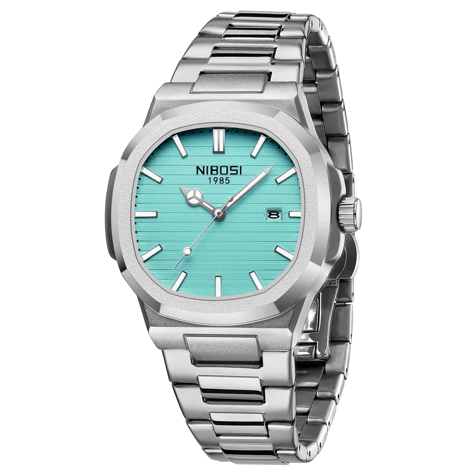 Nibosi Men's Military Stainless Steel Watch