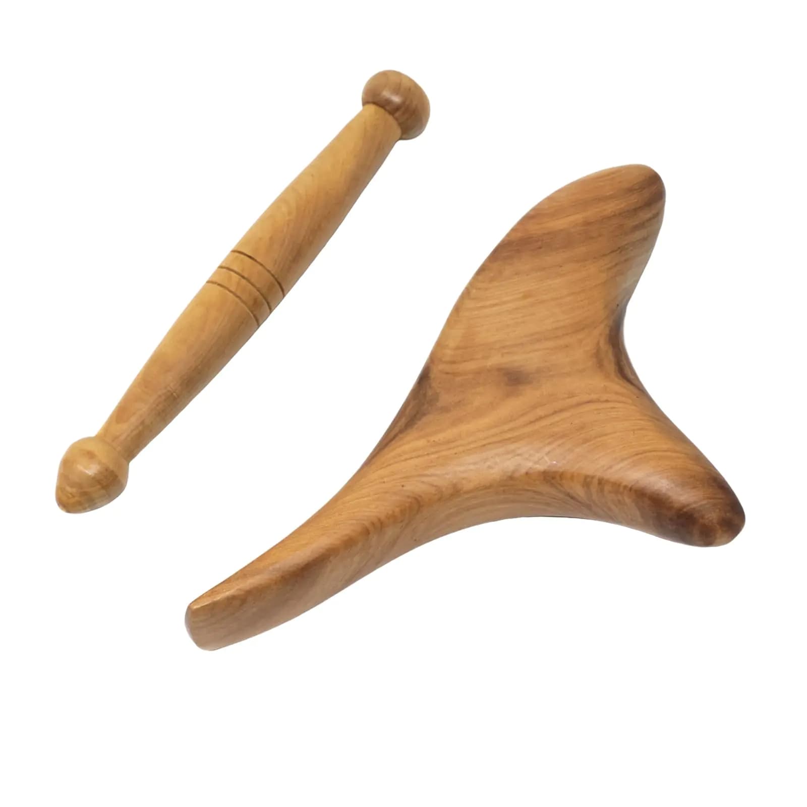 Wooden Reflexology Massage Tool Set Camphor Wood