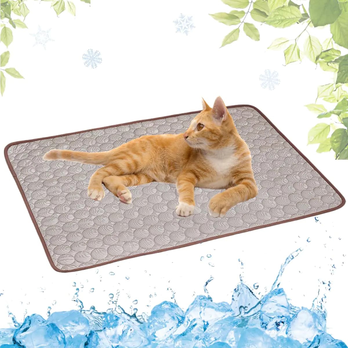 Dog Cooling Mat, Coffee, 11x15 Inch