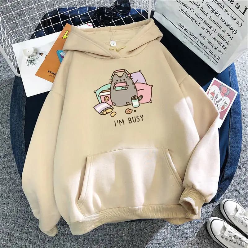 Kawaii Harajuku Cat Hoodie for Women Fashion Sweater