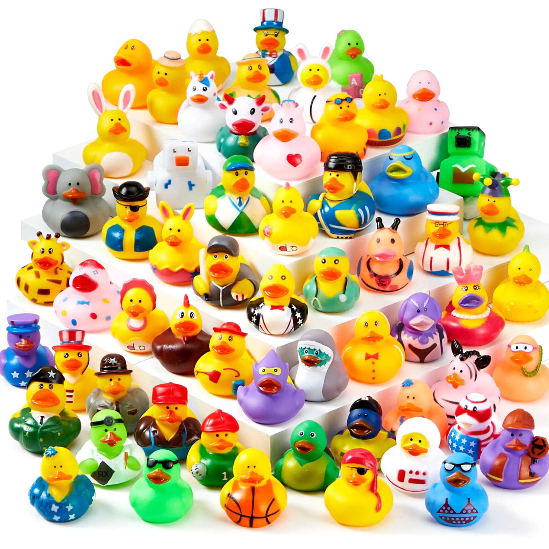 Rubber Ducks Assortment with Mesh Carry Bag