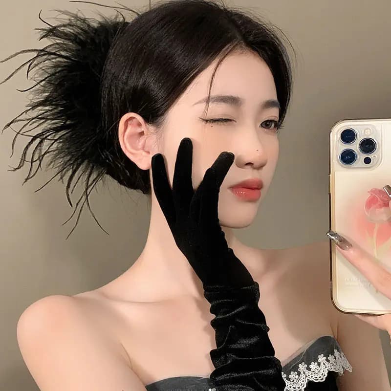 Elegant Fluffy Shark Hairpin Hair Accessories