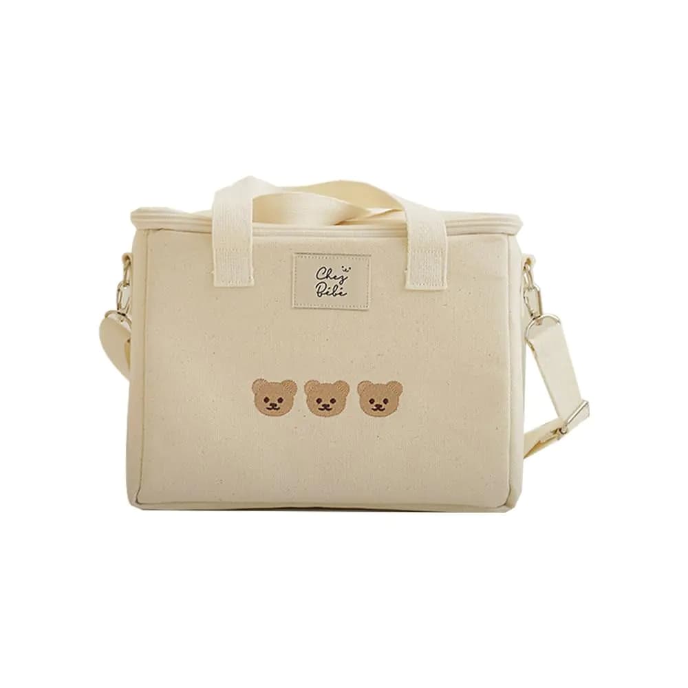 Kawaii Insulated Lunch Box Beige