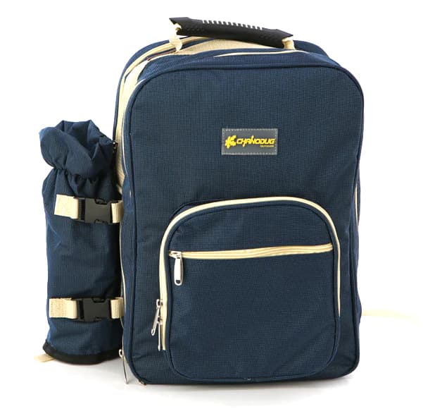 4-Person Picnic Bag with Camping Utensils and Gear