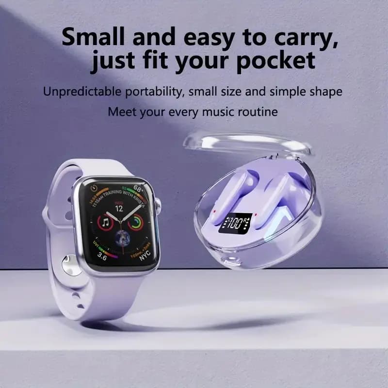 Premium Wireless Earbuds with RGB Charging Case