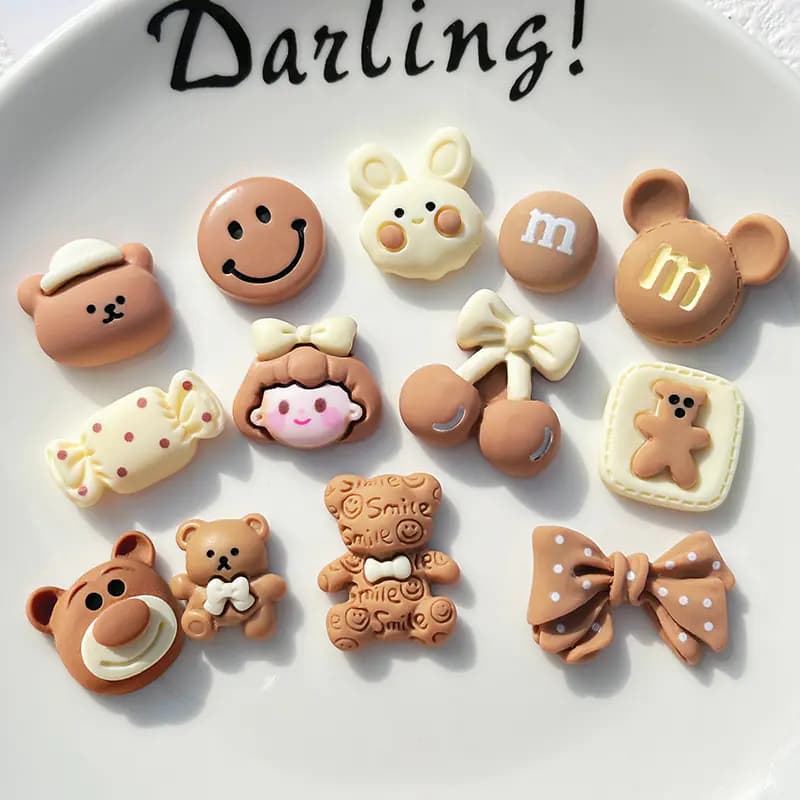Cute Resin Accessories for DIY Phone Cases (Materials)