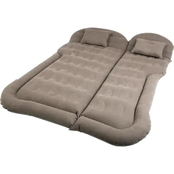 Inflatable Car Mattress with Pillows and Pump Gray