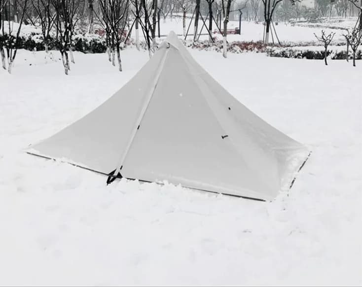 Rodless Portable Pyramid Camping Tent - Outdoor Gear