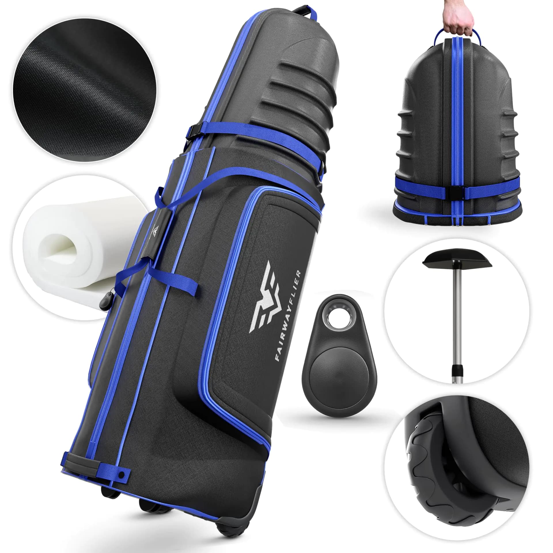 Golf Travel Bag Hard Case With Wheels