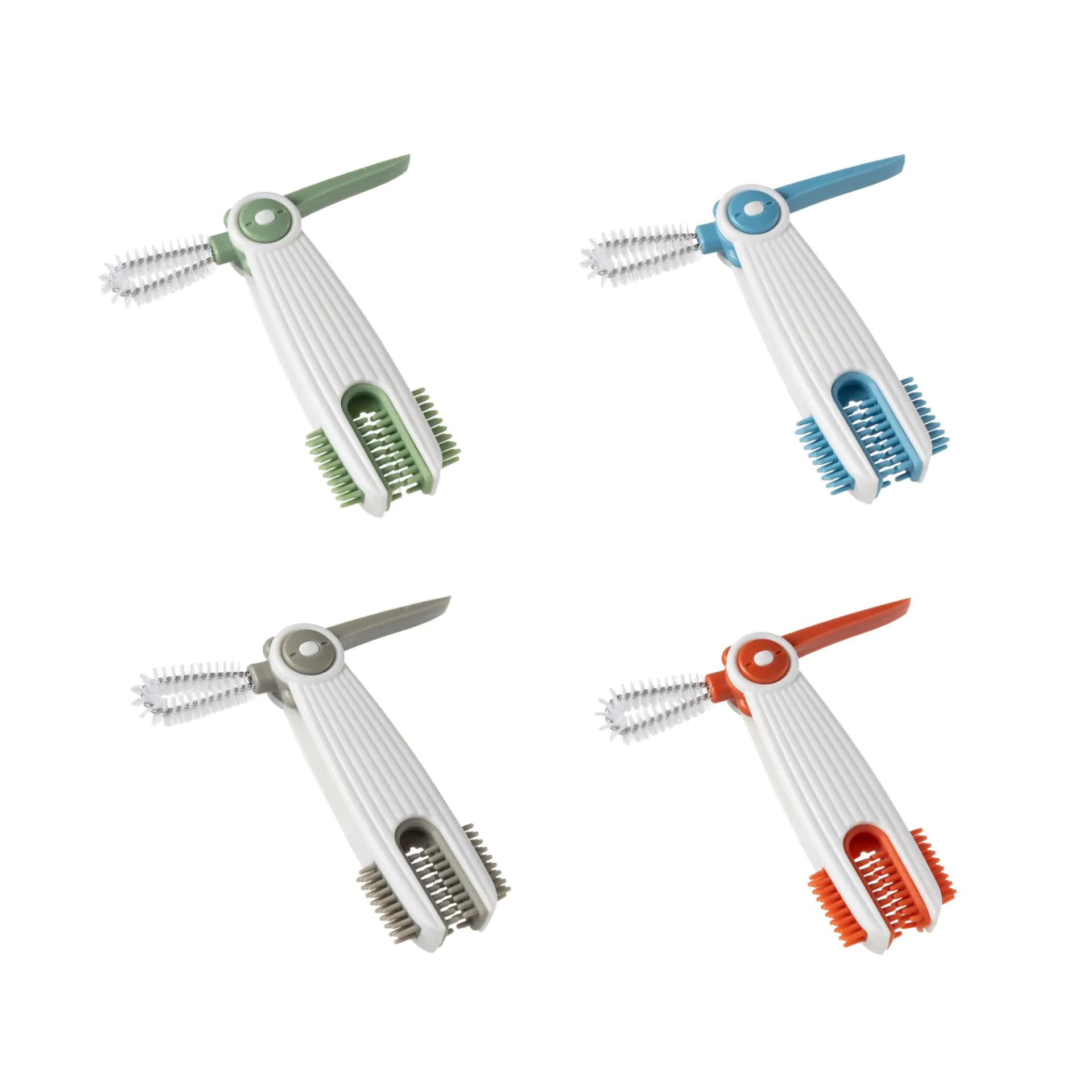 Multifunctional Cup Lid Cleaning Brush Set 4-Piece